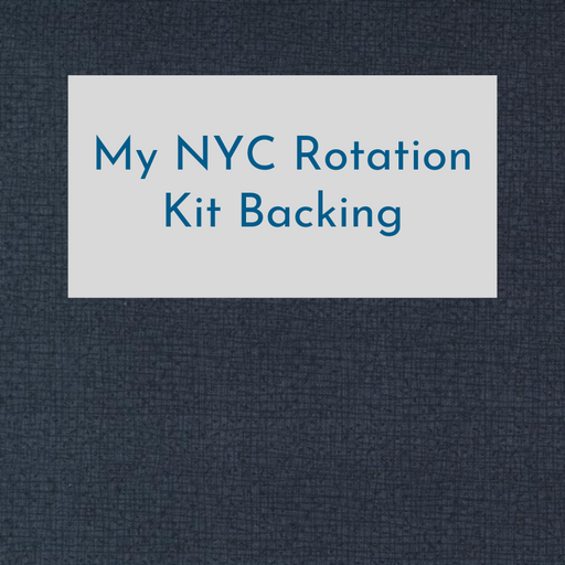 My Nyc Rotation Quilt Kit Backing Kits