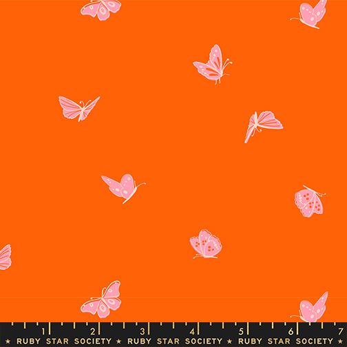 Butterflies In Goldfish Fabric
