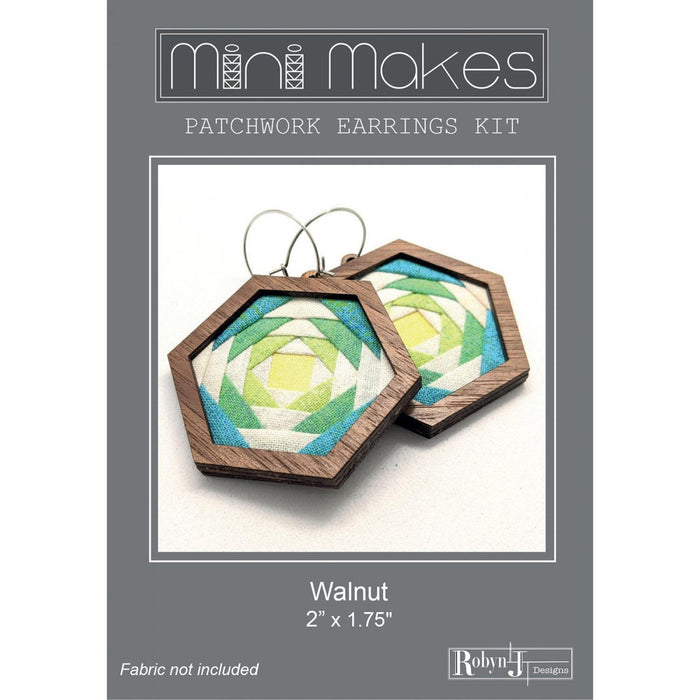 Hexagon Patchwork Earrings Kit and Pattern