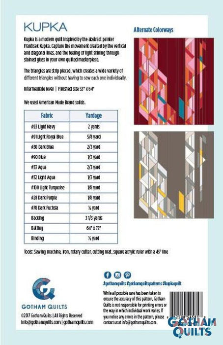 Kupka Pdf Quilt Pattern