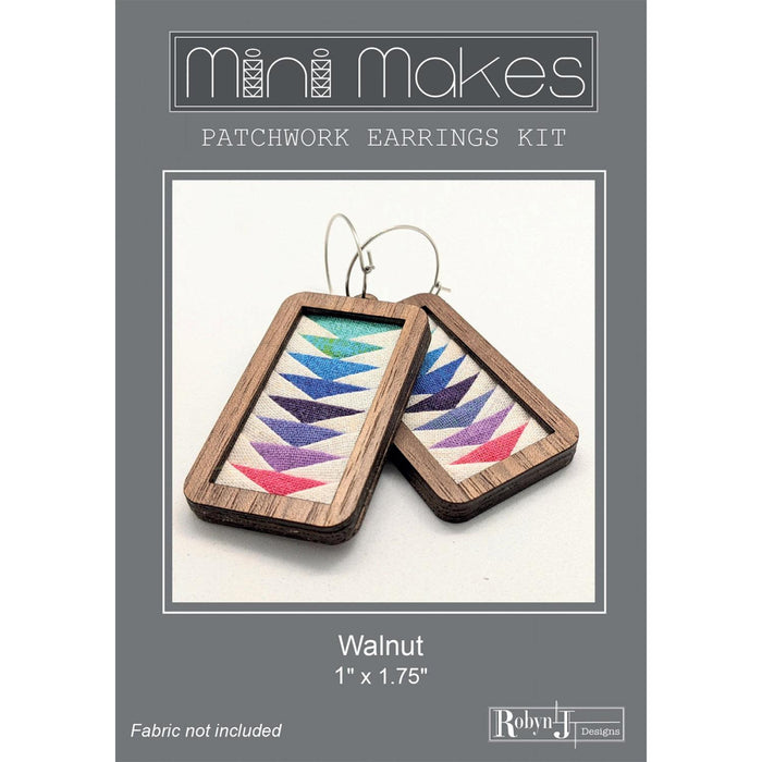 Rectangle Patchwork Earrings Kit and Pattern